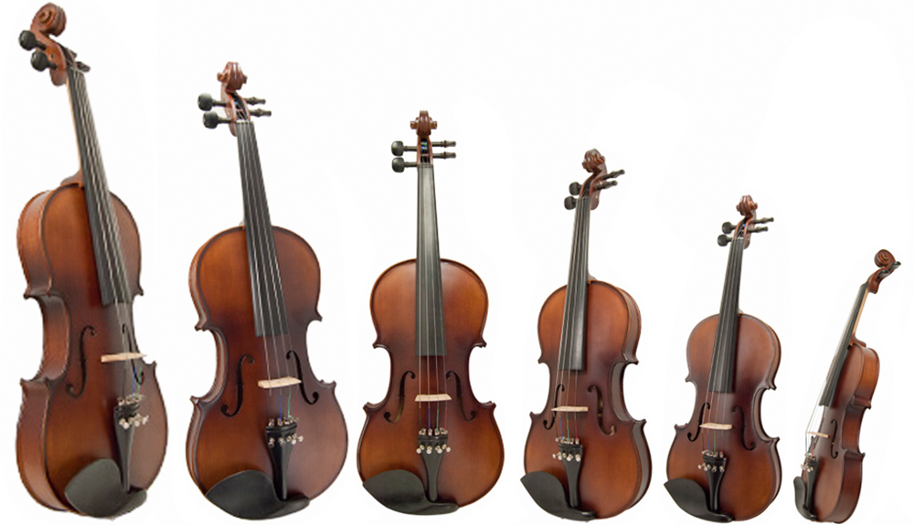 Bunnel Pupil Violins in Fractional Sizes
