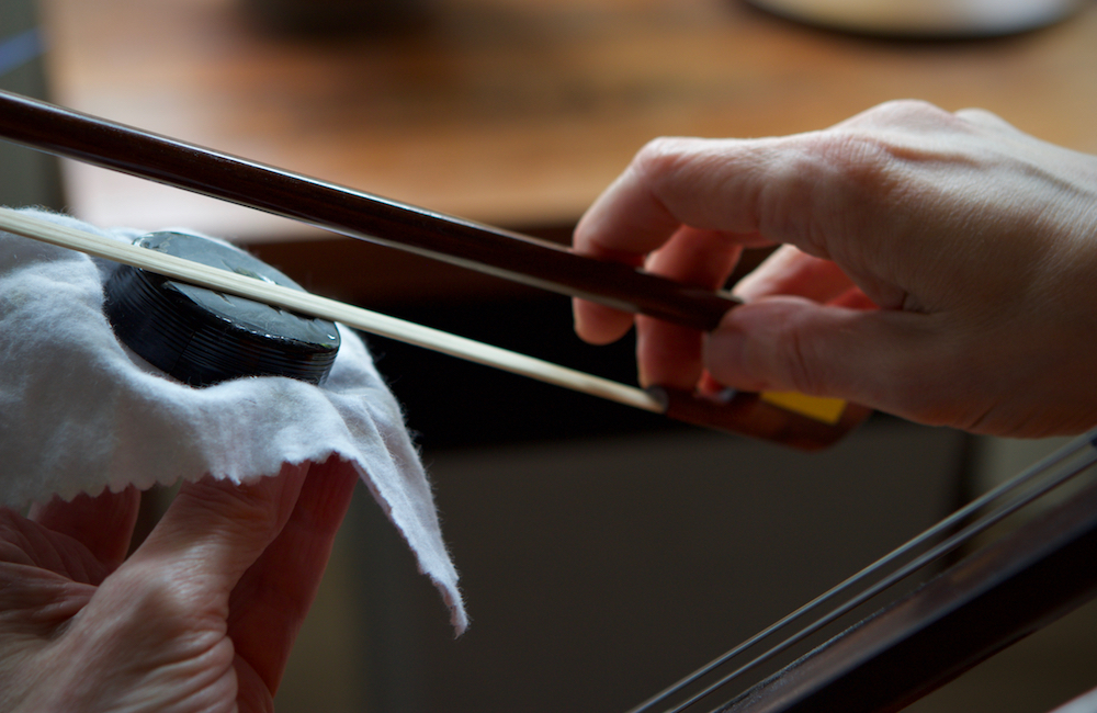 how often to rosin your violin bow
